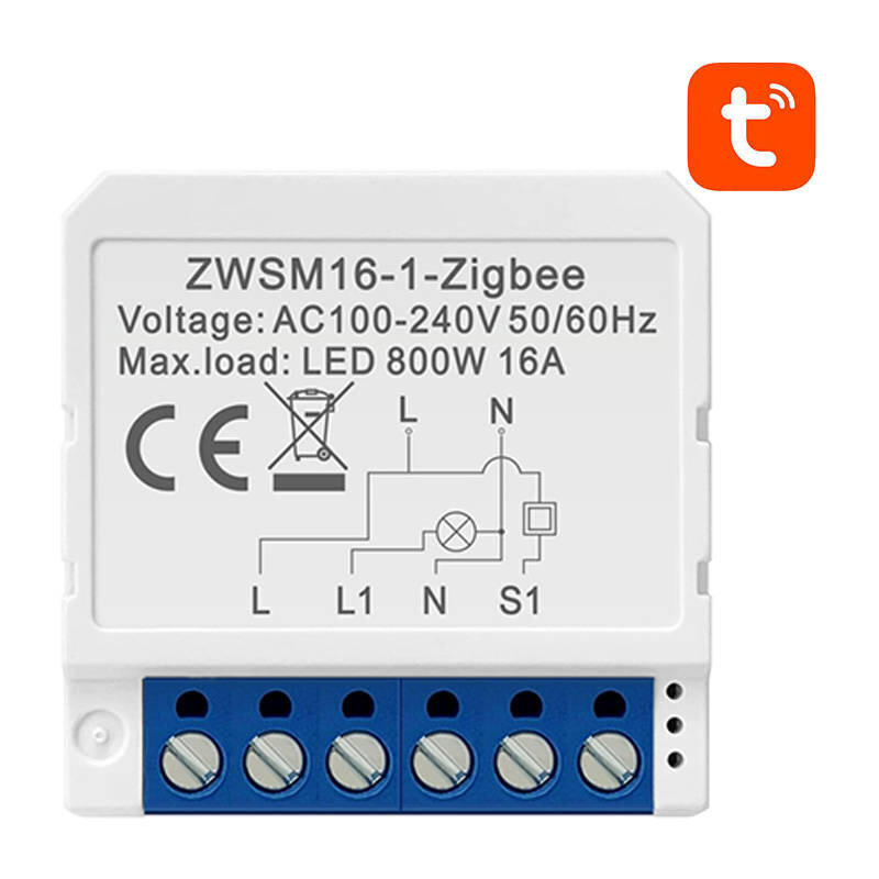 Avatto ZWSM16-W1 Smart-Switch-module ZigBee, compatibel met TUYA