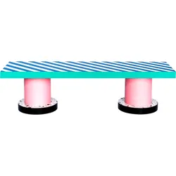 Seletti Superbench Bank gestreift blau