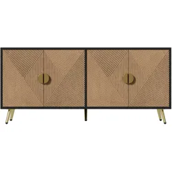 SIDEBOARD mit Rautenmuster-Türen – 160/40/40cm