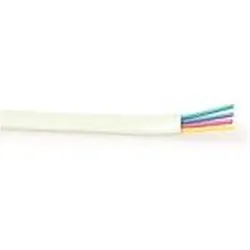 ACT Modular flatcable 8 conductors white. Conductors: 8 Modular cable 8c white 100m (100 m), Netzwerkkabel