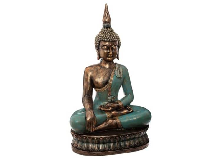Atmosphera – Figur Buddha sitzend – Kunstharz, Höhe 73 cm