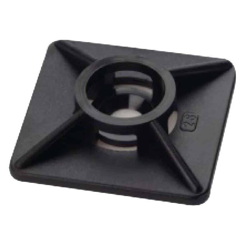 BRW Klebesockel für Kabelbinder (Befestigungsschlaufen, 27 mm, 100 Stk.) (450260.0110)