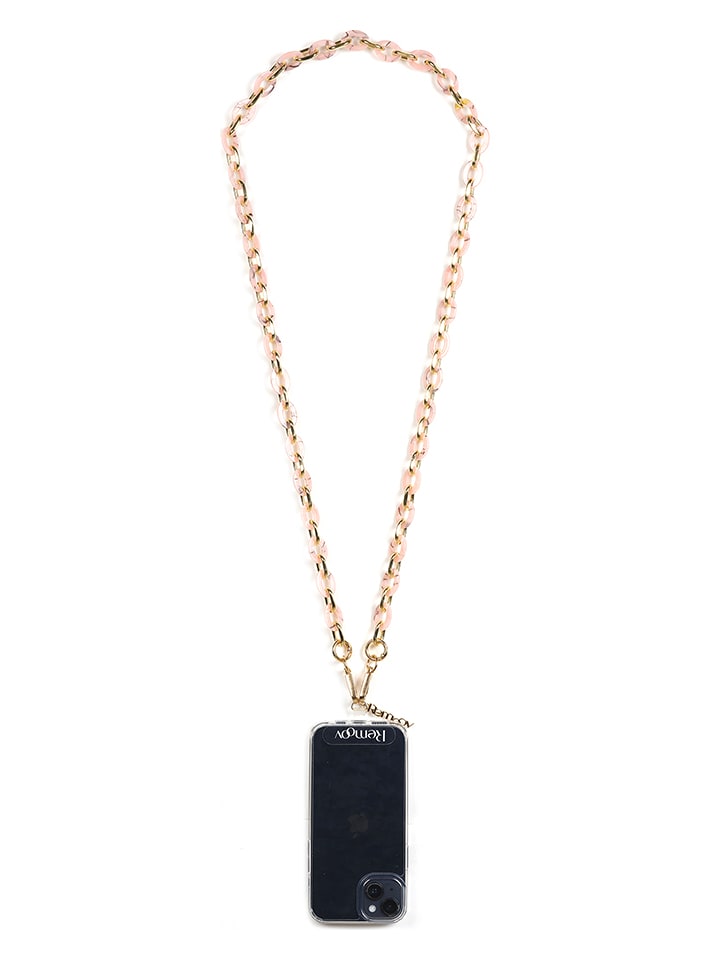 SWEET ACCESS Handykette in Rosa/ Gold - (L)122 cm - onesize