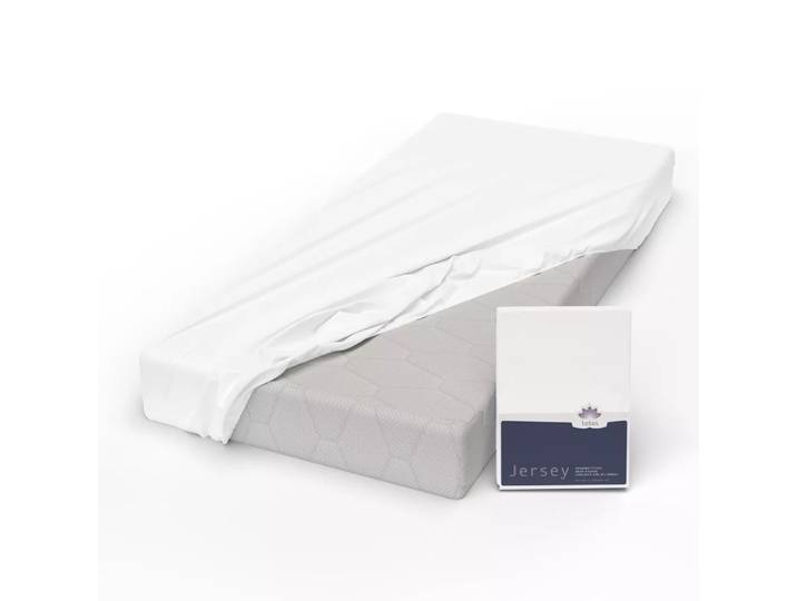 Lotus Bettwaren - Lotus Jersey Fixleintuch Comfort, Jersey Comfort Fixleintuch, 180 x 200 cm, Weiss