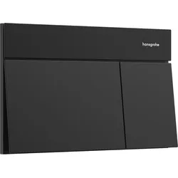 hansgrohe iFrame Element E Betätigungsplatte für 2-Mengen-Spülung, 66003670, Farbe: Mattschwarz
