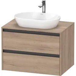 Duravit Ketho2 Konsolen-Waschtischunterbau wandhängend 800x550x568 Ei K24895055550000
