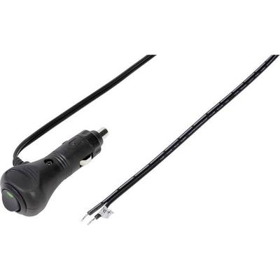 TRU Components Kfz-Stecker inkl. Kabel Belastbarkeit Strom max.=10A 12 V/DC