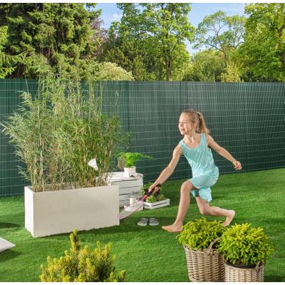 Sichtschutzzaunmatten WINDHAGER, grün, H:120cm, Polyvinylchlorid (PVC), Zaunelemente, aus UV- und witterungsbeständigem PVC, L: 3 m