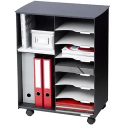 Paperflow, Rollcontainer, Rollwagen mit 7 Fächern (33.50 x 54.20 x 54.40 cm)