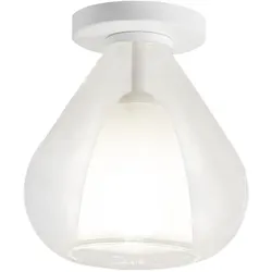 Lila - Runde Deckenleuchte d.20cm Fabas Luce - Wandleuchte mit E27 LED-Glühbirne MAX 40W - Transparent