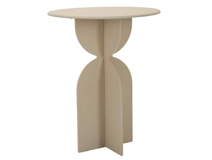 Mauro Ferretti Italian Design Beistelltisch Dune Ø 45 x 58 cm - Iron, Cream