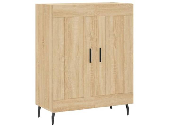 Kaorsrow Sideboard Sonoma-Eiche 69,5x34x90 cm Holzwerkstoff Schrank Stabiler Kommodenschrank für Wohnzimmer und Flur. Reichlich Stauraum sowie Ablagefläche für Dekoration im kompakten Format.