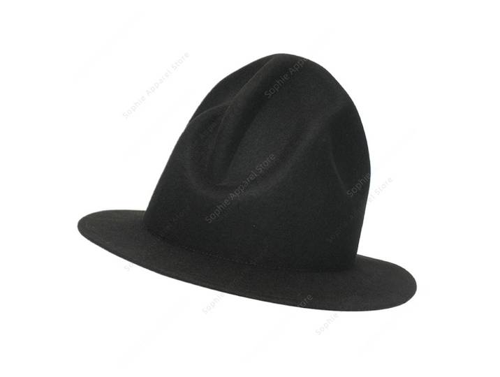 Chapeau de montagne inspiré de Vivienne Westwood, Style de fin du monde, 100% feutre de laine australienne, Fedora unisexe multicolore, chapeaux de Jazz amples