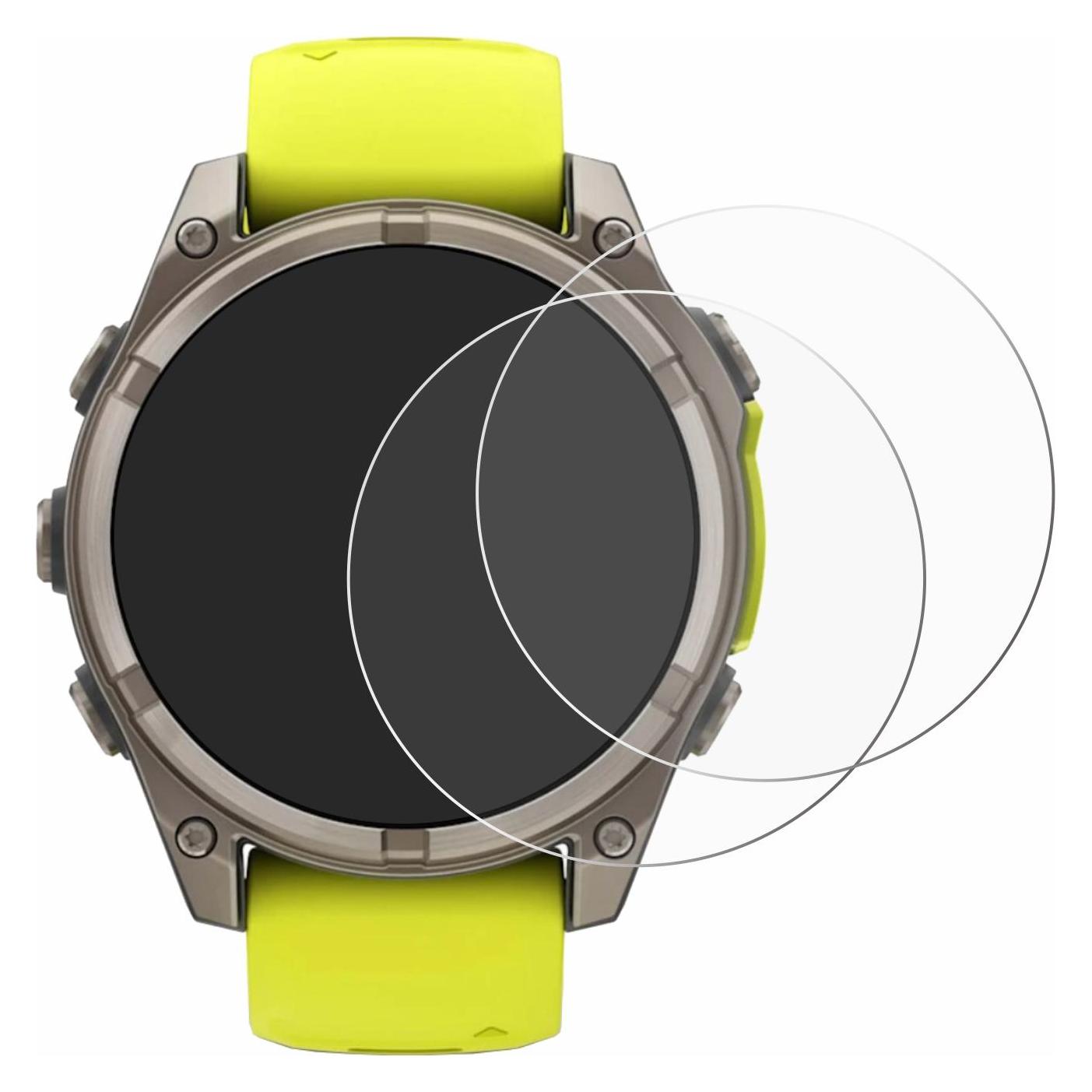 ScreenLeaf Schutzfolie für Garmin Fenix 8 Solar (47 mm) Displayschutz Display Schutz Folie Klar Transparent (6156222)