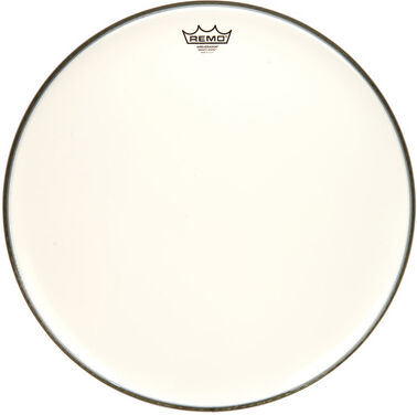 "Remo 20"" Ambassador White Smooth "