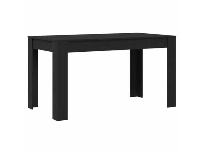 Roanoer Esstisch Schwarze Eiche 140 x 74,5 x 76 cm Holzwerkstoff Passend für Terrasse und Gartenbereich, belastbar bis 75 kg, mit solider Struktur und pflegeleichter Oberfläche.