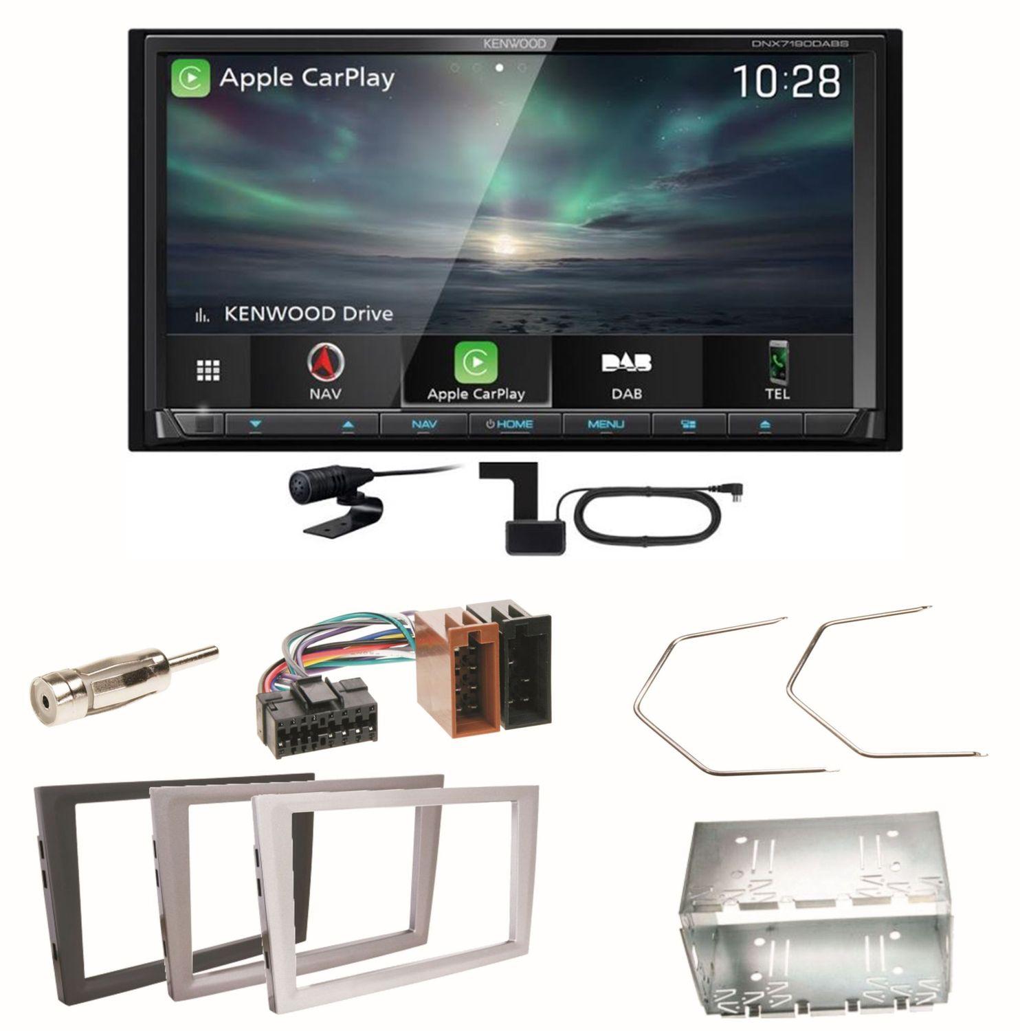 Kenwood DNX-7190DABS Carplay CD Einbauset für Opel Omega B Meriva A Agila Vivaro