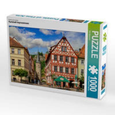 CALVENDO Puzzle Ein Motiv aus dem Kalender Karlstadt Impressionen | 1000 Teile Lege-Größe 64x48cm Foto-Puzzle für glückliche Stunden
