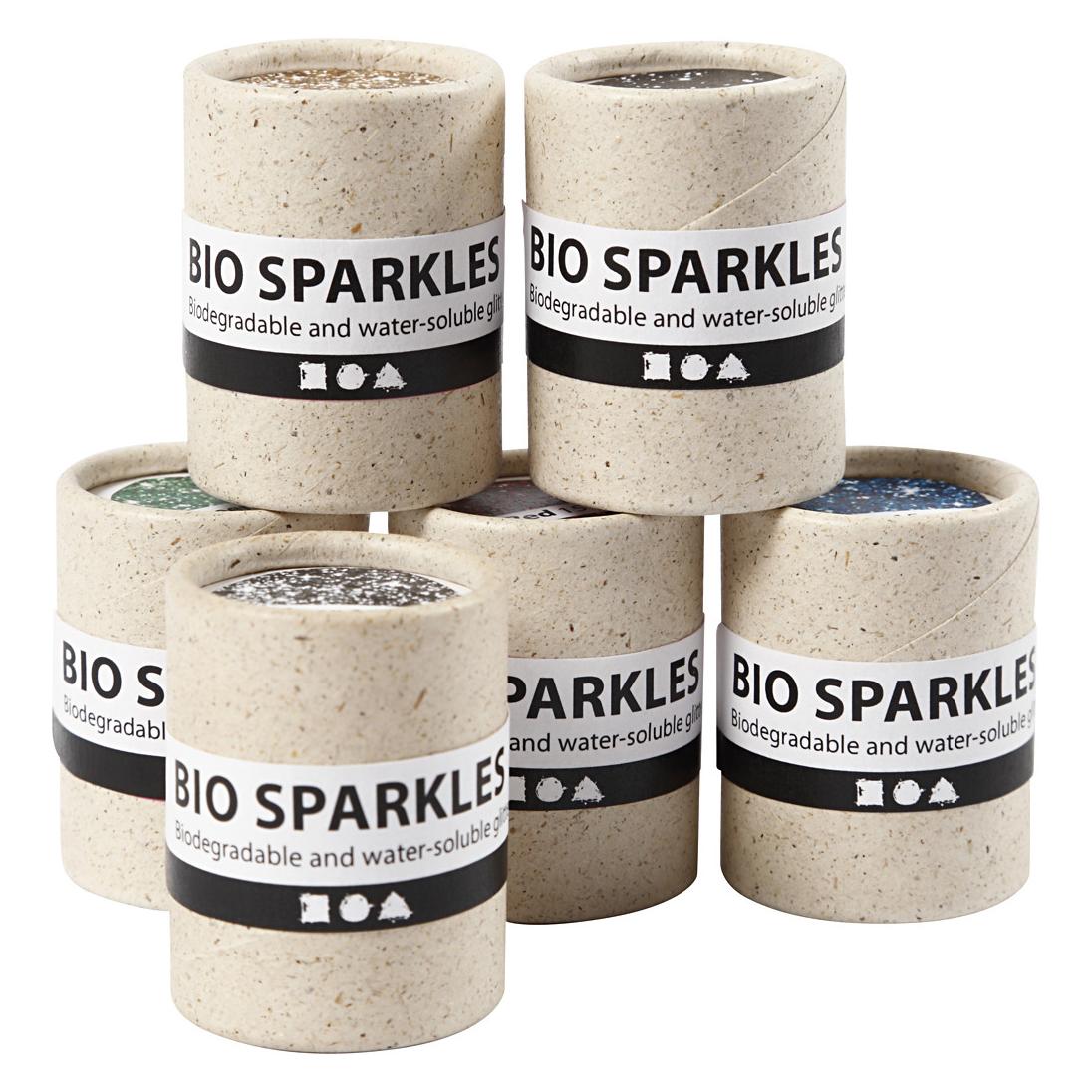 Creativ Company Bio Glitter Kleuren, 6x10gr (5707167059159)