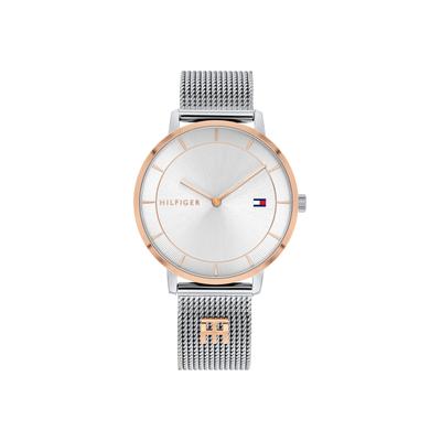 Quarzuhr TOMMY HILFIGER "TEA", rosa (silberfarben, roségoldfarben), Armbanduhren, Damen, Quarzuhr, Armbanduhr, Damenuhr, Edelstahlarmband