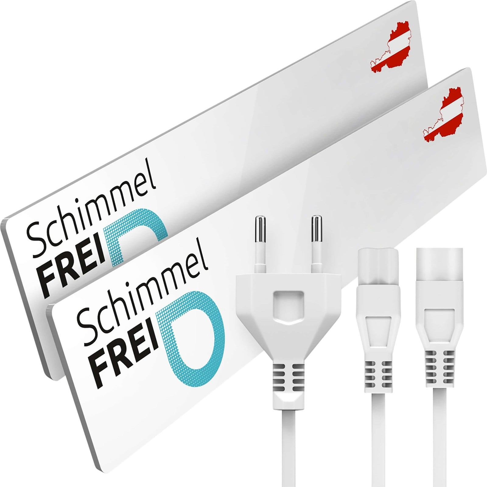 Schimmel Dry Set: Klein infrarood verwarmingspaneel met uitbreidingsmodule