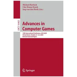 Advances in Computer Games, Fachbücher von Michael Hartisch, Chu-Hsuan Hsueh, Jaap van den Herik