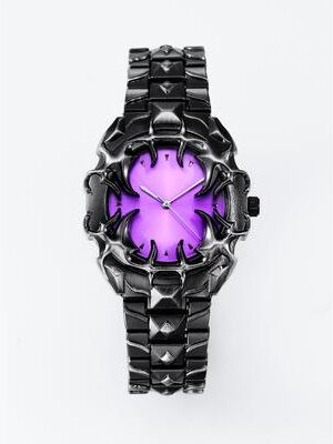 Fashion Sheath Denvosi Gothic Claw Detachable Quartz Watch Punk Street Style Accessory black Purple