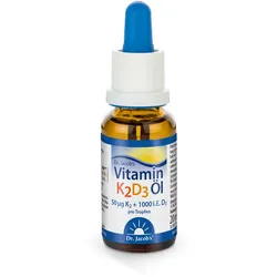 Dr. Jacob's Vitamin K2D3 Öl 1000 IE/50 mcg D3+K2
