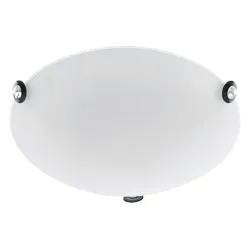 LED 12 Watt Wand Decken Lampe rund Glas Kristall Wohnraum Strahler Eglo 93624