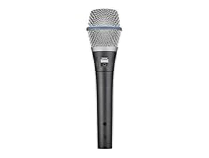 Shure Beta 87C Microphone de Studio avec Fil Noir - Microphones (Microphone de Studio, 50-20000 Hz, Cardioïde, avec Fil, Noir)
