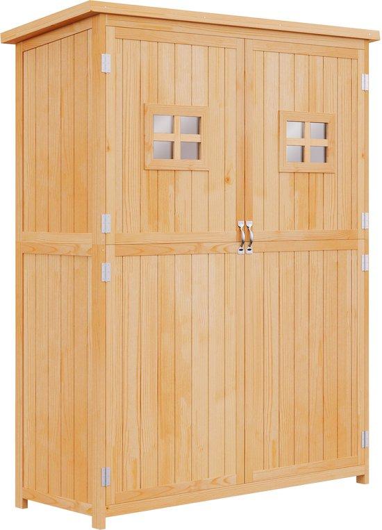 Holzgartenhaus mit 2 Fenstern und Doppeltür