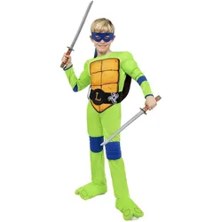 Metamorph Ninja Turtles – Leonardo Kostüm für Kinder (122, 128, 134)