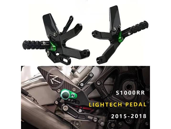 MTKRACING pour S1000RR 2015-2018, repose-pieds arrière réglables, repose-pieds surélevés, levier de changement de vitesse, kit de frein