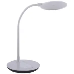LED-Tischleuchte, weiß, Dimmbar, CCT, inkl. Ladestation für Smartphone