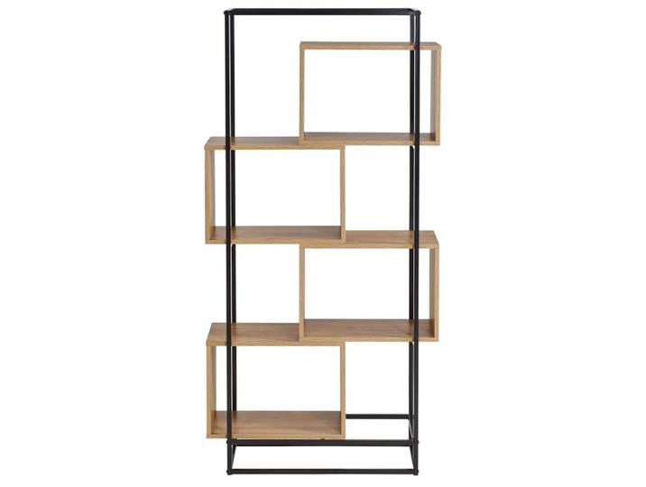 Bibliothèque SOFIA noir et imitation chêne