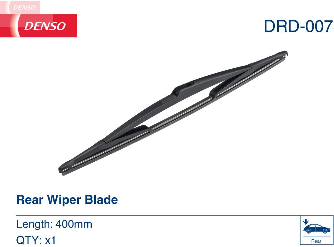 Wischblatt DENSO DRD-007, 400mm, Hinten, 1 Stück