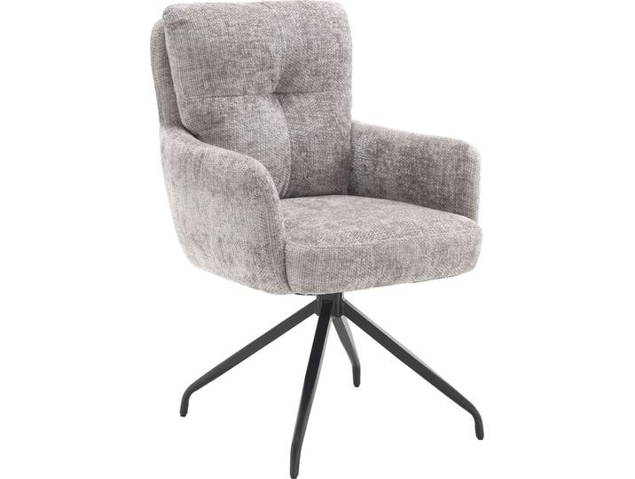 Esszimmerstuhl, Boucle, Grau, 60×67×92 cm, Gepolstert, Modern, Home-affaire