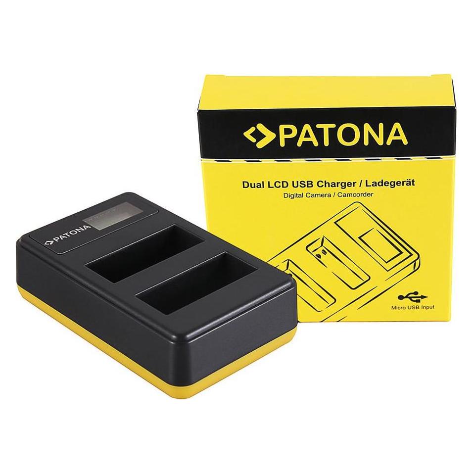 Patona Dual LCD USB Ladegerät Nikon EN-EL14 (Kamera Akku Ladegerät) (181966)