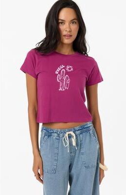 O'Neill s Desert Sun Fitted T-Shirt in Raspberry, Size 2XL