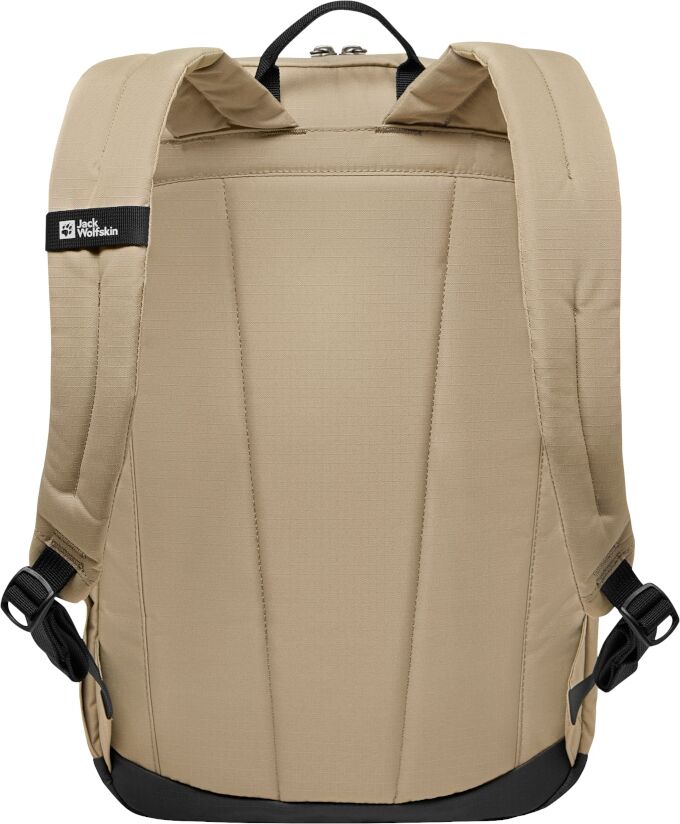 Daypack JACK WOLFSKIN "TERRAVIEW", beige (hazelwood), Rucksäcke, onesize, Obermaterial: 100% Polyester. Innenfutter 100% Polyester, Daypack, 20 L Tagesrucksack (43x29x23cm), Laptopfach, vielseitig