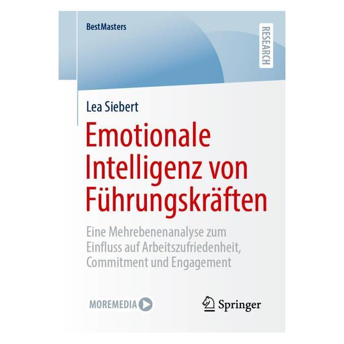 Springer Emotionale Intelligenz von Führungskräften (Deutsch, Softcover, Lea Siebert) (59967871)