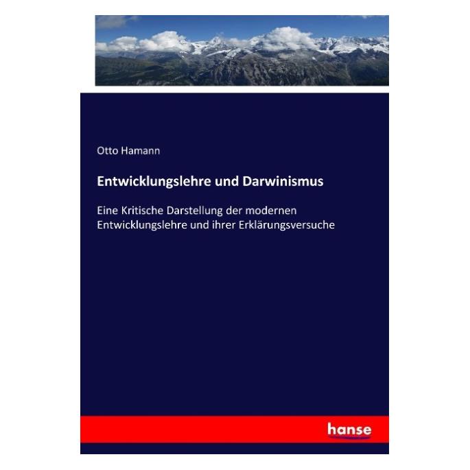 Hansebooks Entwicklungslehre und Darwinismus (Deutsch, Softcover, Otto Hamann) (55882442)