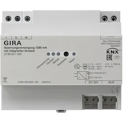 Gira, Systemstromversorgung, Spannungsvers. 1280 mA Drossel KNX REG