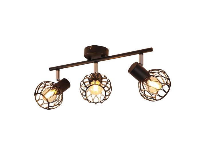 ZMH Deckenstrahler Jorveth 41/10/18 cm, Schwarz, Metall, Mode, E14, 10x18x41 cm, Lampen & Leuchten, Innenbeleuchtung, Deckenleuchten, Deckenleuchten