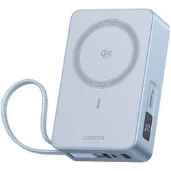 Ugreen MagFlow (20000 mAh, 45 W, 72 Wh), Powerbank, Grau