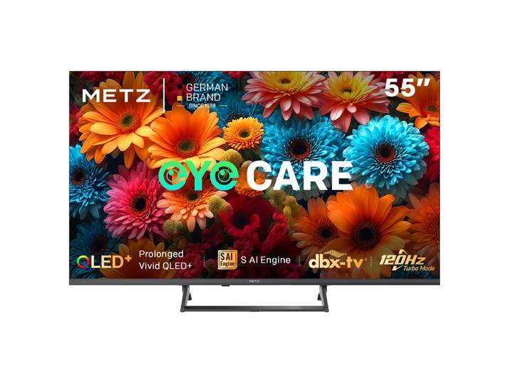 Smart TV METZ QLED 55 pouces, 55MQF7500Z, HDR10+, Dolby Vision &amp; Atmos, MEMC, VRR, Faible lumière bleue, Google TV, Googlecast, Tuner DVB-T/T2/C/S/S2