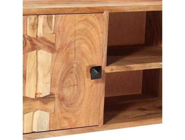 Armoire TV - MODERNE - Meuble TV - Montage Simplifié - 118x30x45cm Bois d'acacia massif @9630822