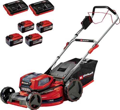 Einhell Professional Power X-Change GP-CM 36/52 S Li BL (4x5,2Ah) Akku Akku-Rasenmäher inkl. 2. Twincharger Ladegerät, inkl.