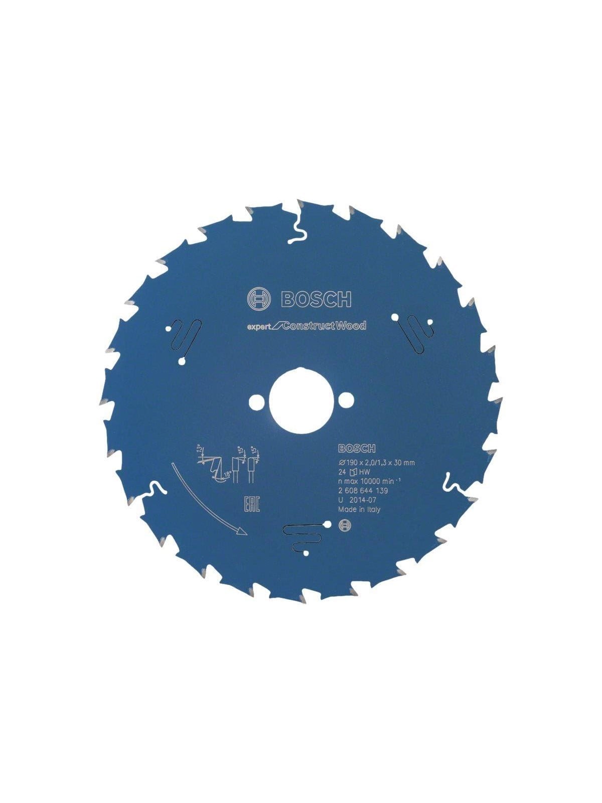 Bosch Expert for Construct Wood Circular Saw Blade 190x30x2mm