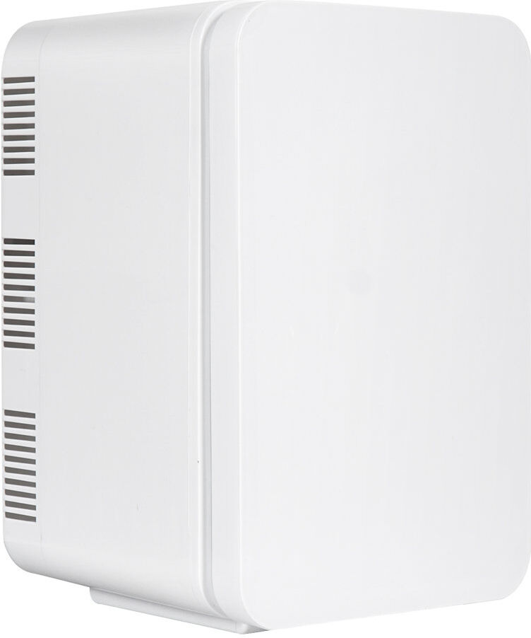 PULUOMIS 10L Portable Mini Fridge with Cool, Car Refrigerator with Cooler& Warmer, Countertop Mini Fridge with Handle White 10L